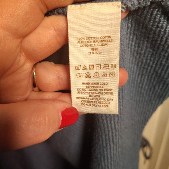 Free People Blue Get Yer Gauze Ruched Hooded Cardigan Distressed Jacket L Boho - Picture 7 of 10